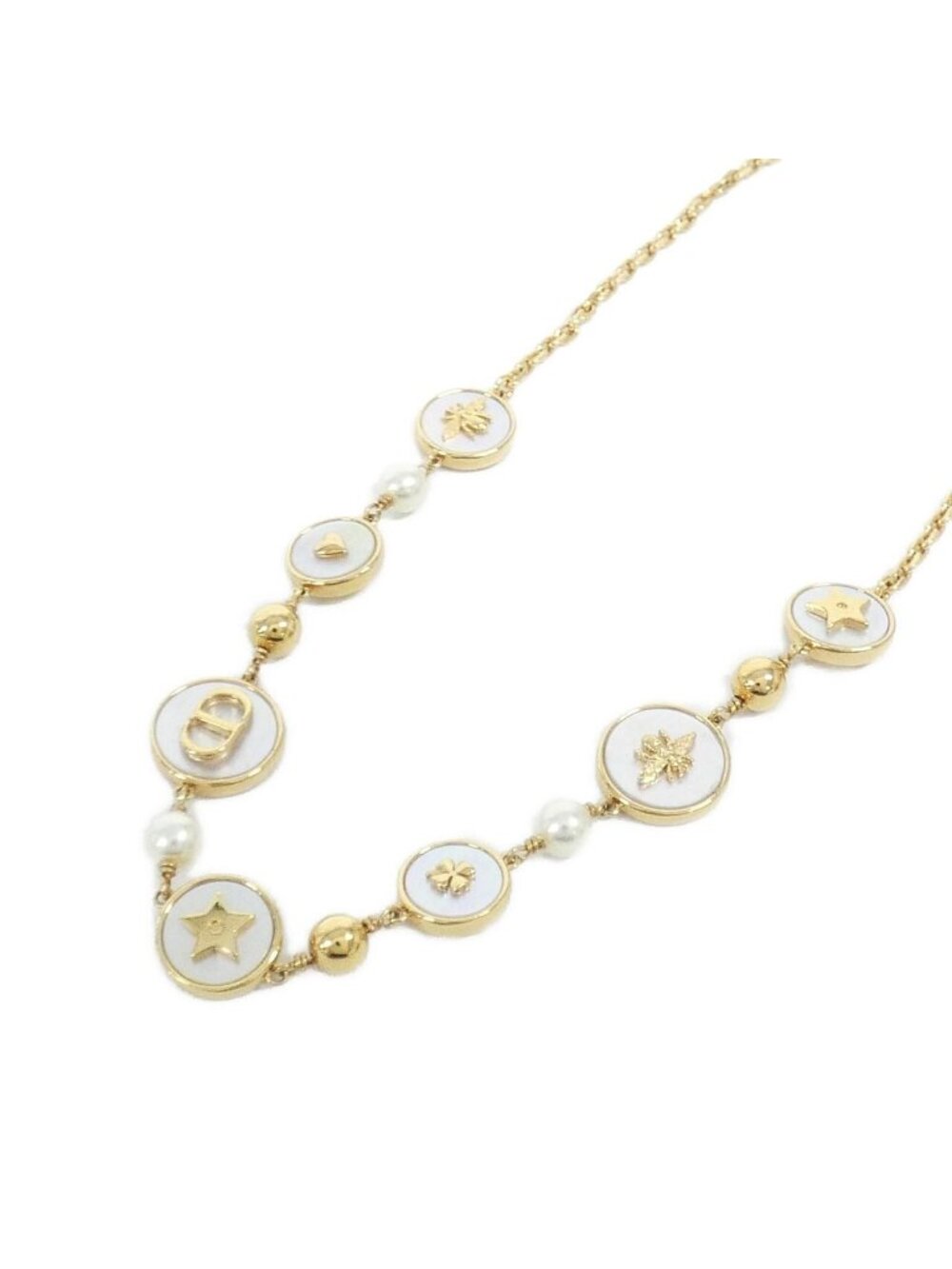 Dior D-luck Necklace Gold